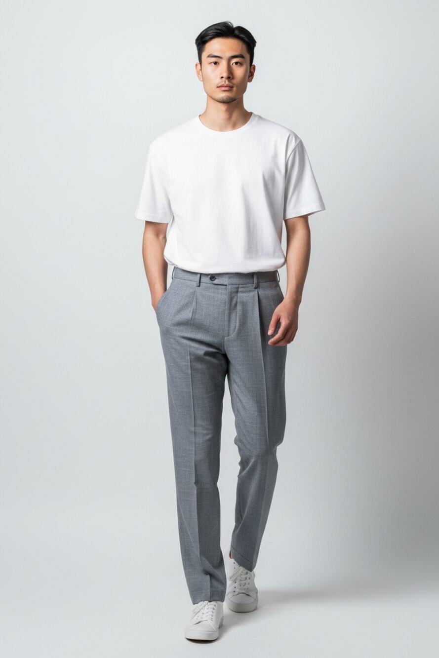 Ralph Lauren Dress Pants Mens 38Wx30L Grey Slacks Pleated Stretch Straight Leg